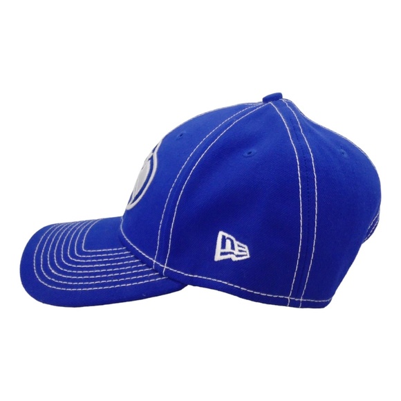 New Era Seattle Seahawks Hat Cap 9Forty NFL Adjustable Blue With White Stitching - Picture 2 of 10